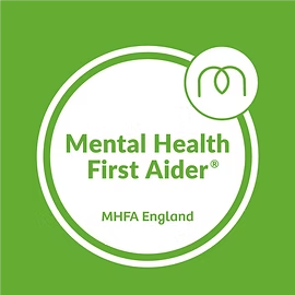Imgi 20 Mental Health First Aider Badge White